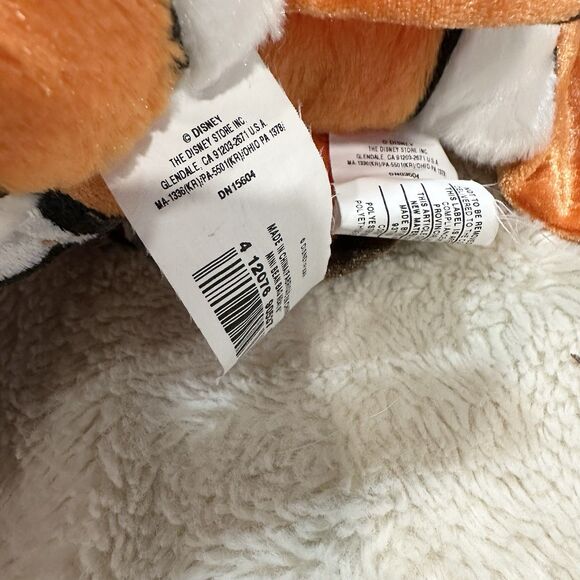 Disney Pixar Finding Nemo Lot Of Two Clownfish Plush Big Small Orange Fish Toy - Picture 6 of 7